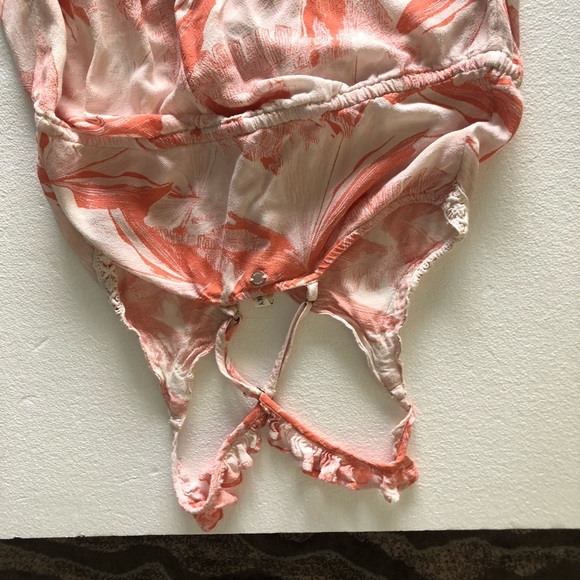 Roxy hot summer lands orange white palm leaf print maxi dress - Picture 13 of 14